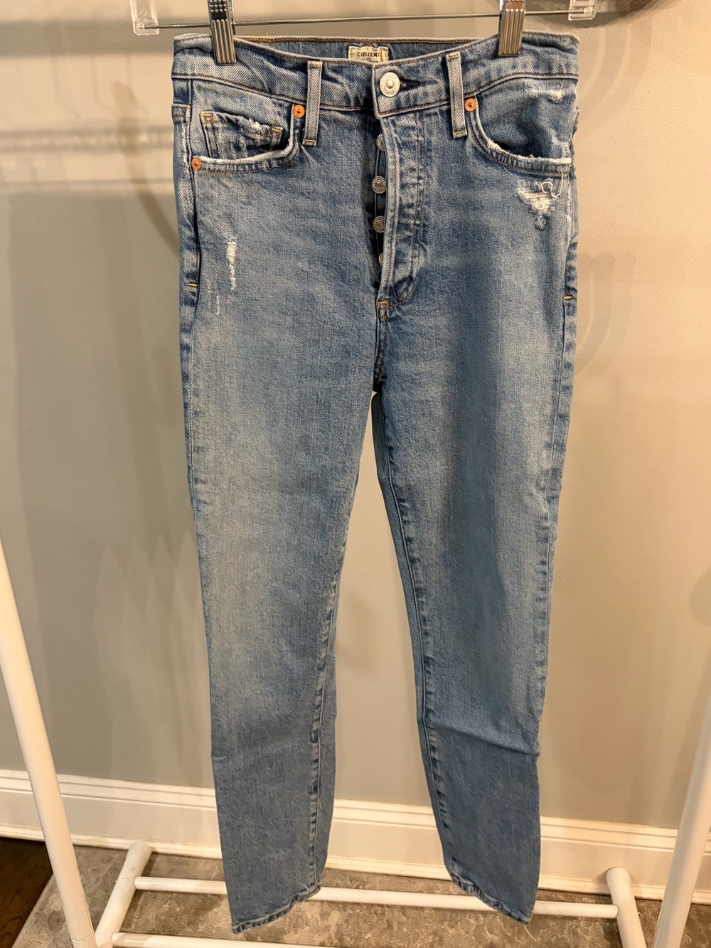 Citizens of Humanity 🌿 Olivia High Rise Slim Ankle Button Fly Skinny Jeans sz 24